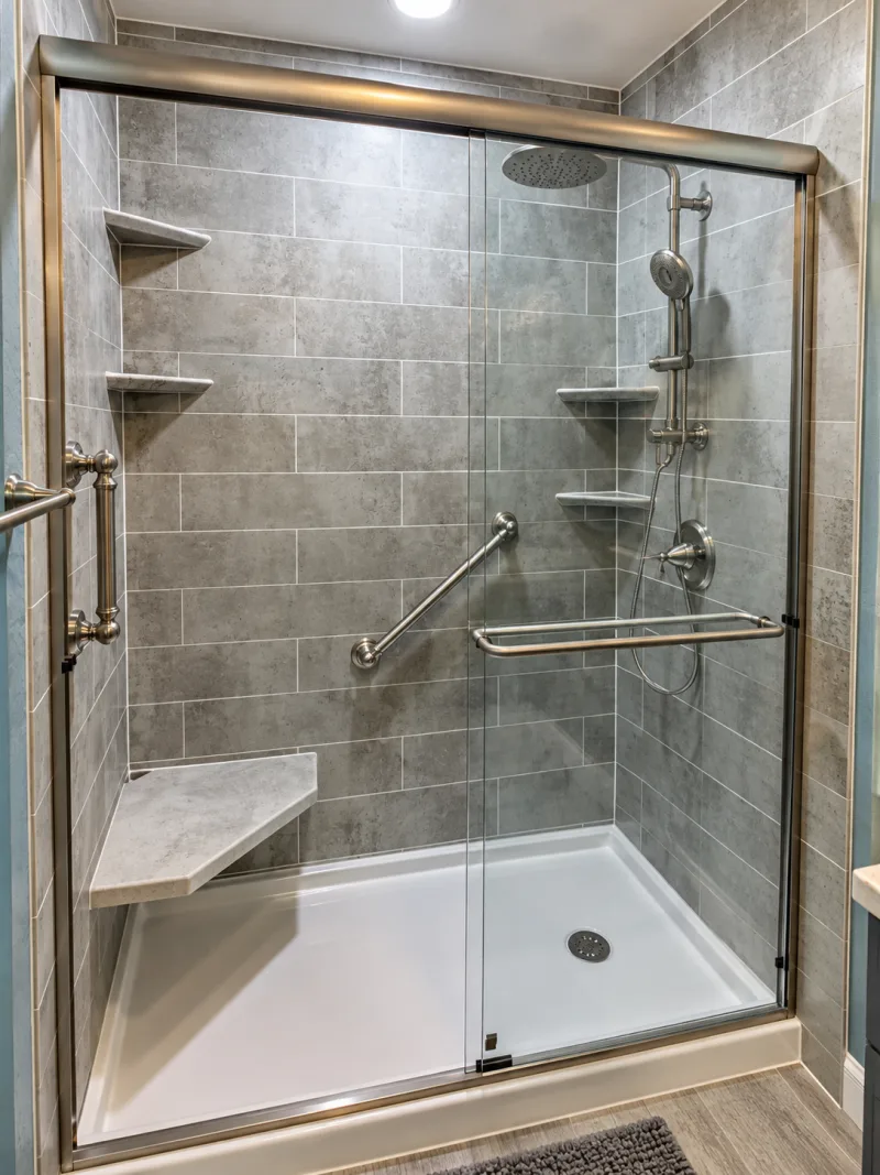 Finished shower remodel in Windsor, CT
